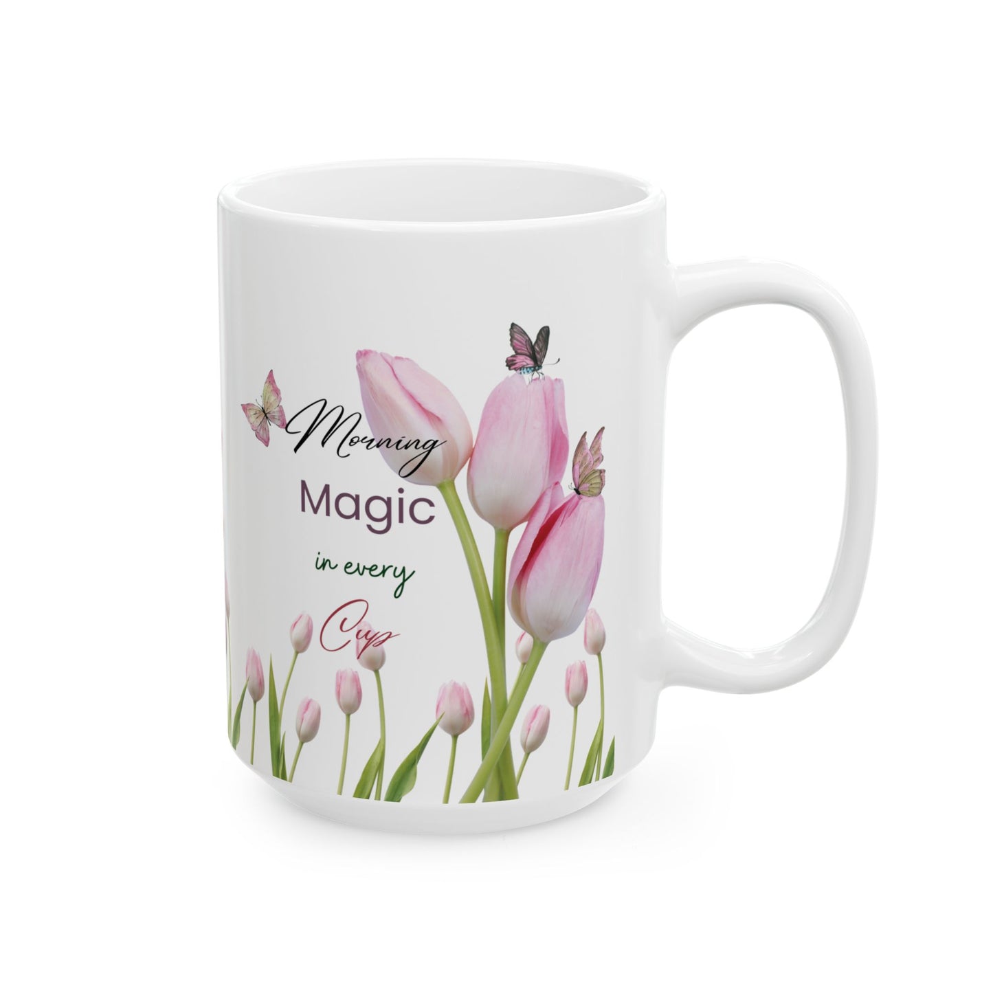 Magical Morning Floral Ceramic Mug - Perfect Gift for Nature Lovers and Special Occasions