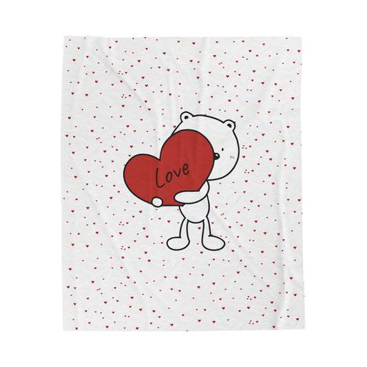 Love Vibes Velveteen Plush Blanket