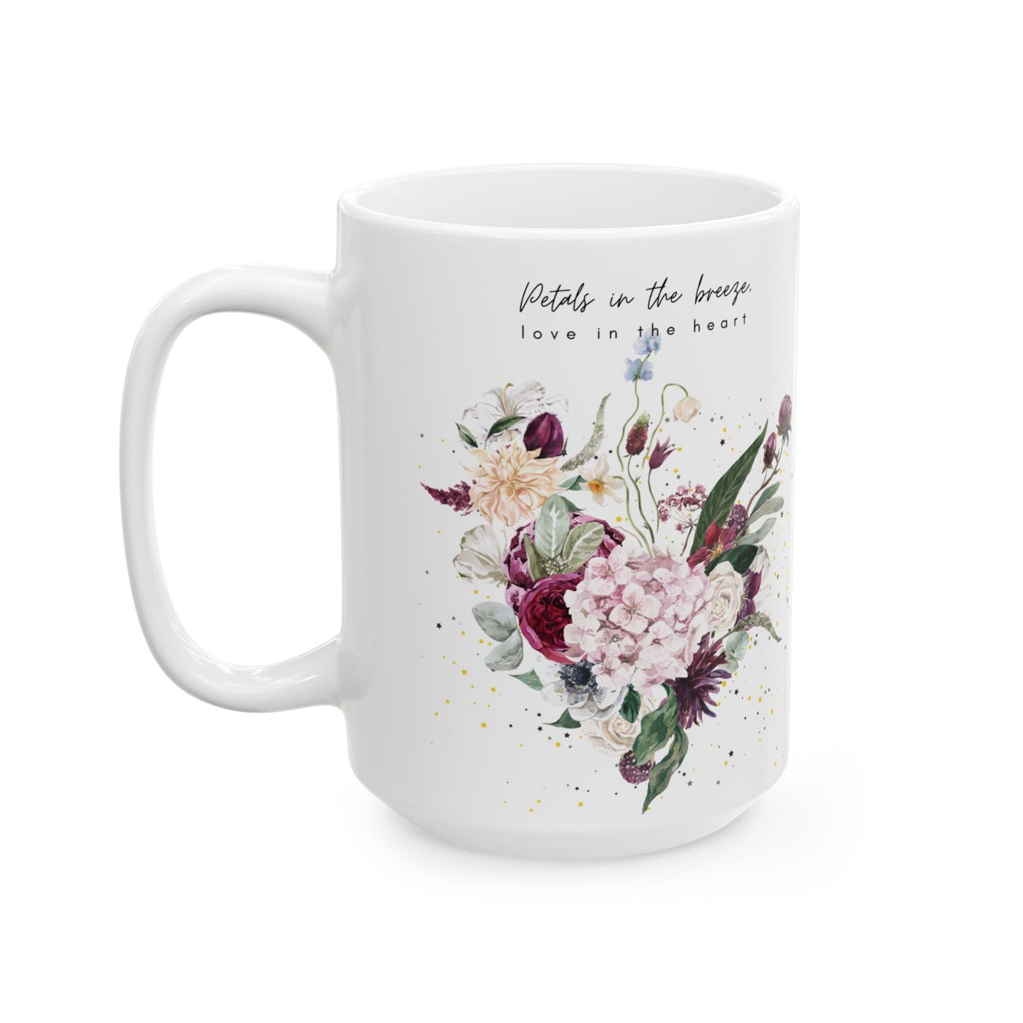 Floral Coffee Mug- 15oz