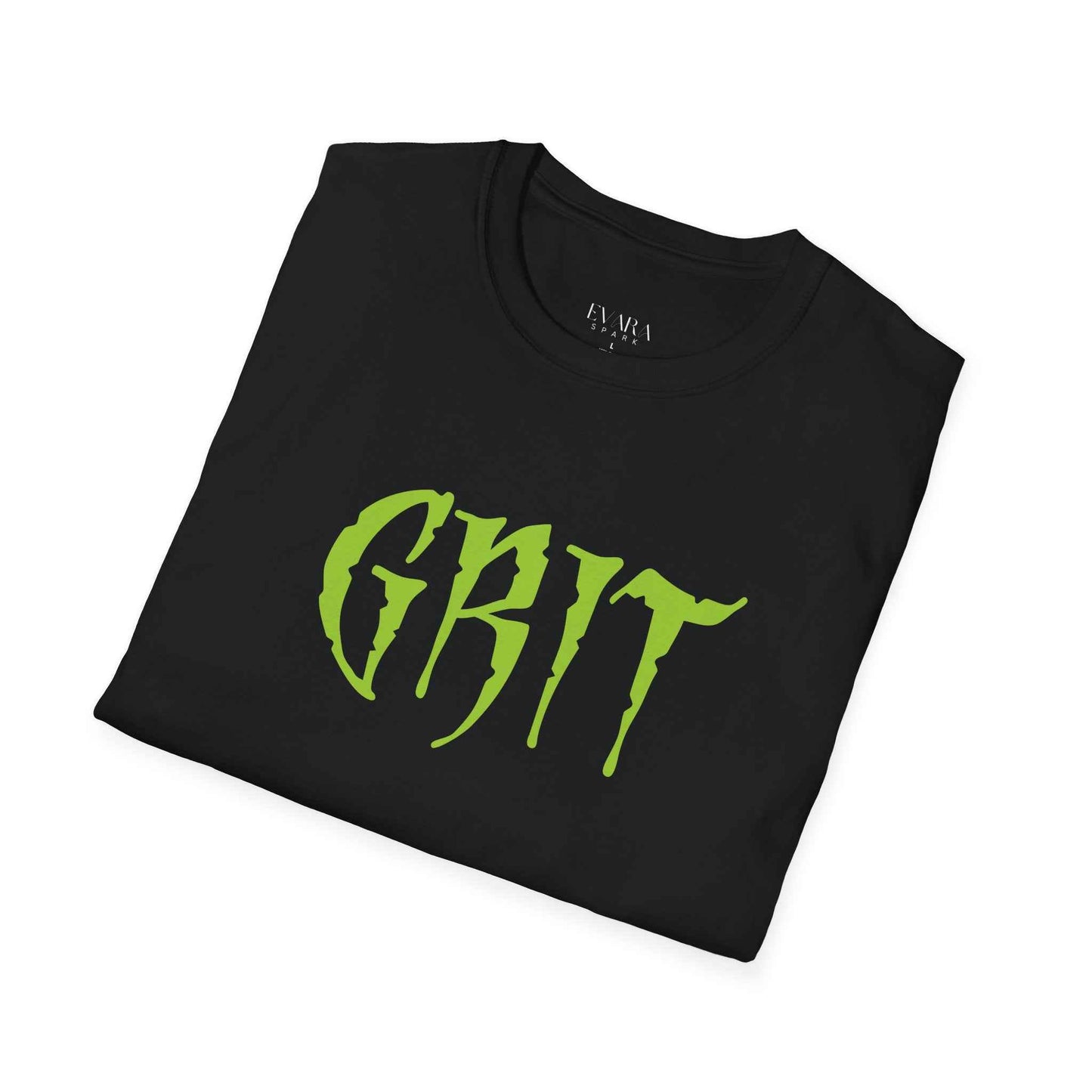 GRIT Men’s Graphic T-Shirt-Bold Motivational Streetwear by Evara Spark