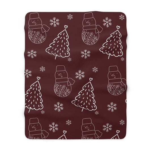 Holiday Cheer Sherpa Fleece Blanket