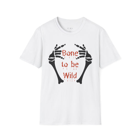 Bone to Be Wild Halloween T-Shirt, Funny Graphic Unisex Tee for Spooky Season