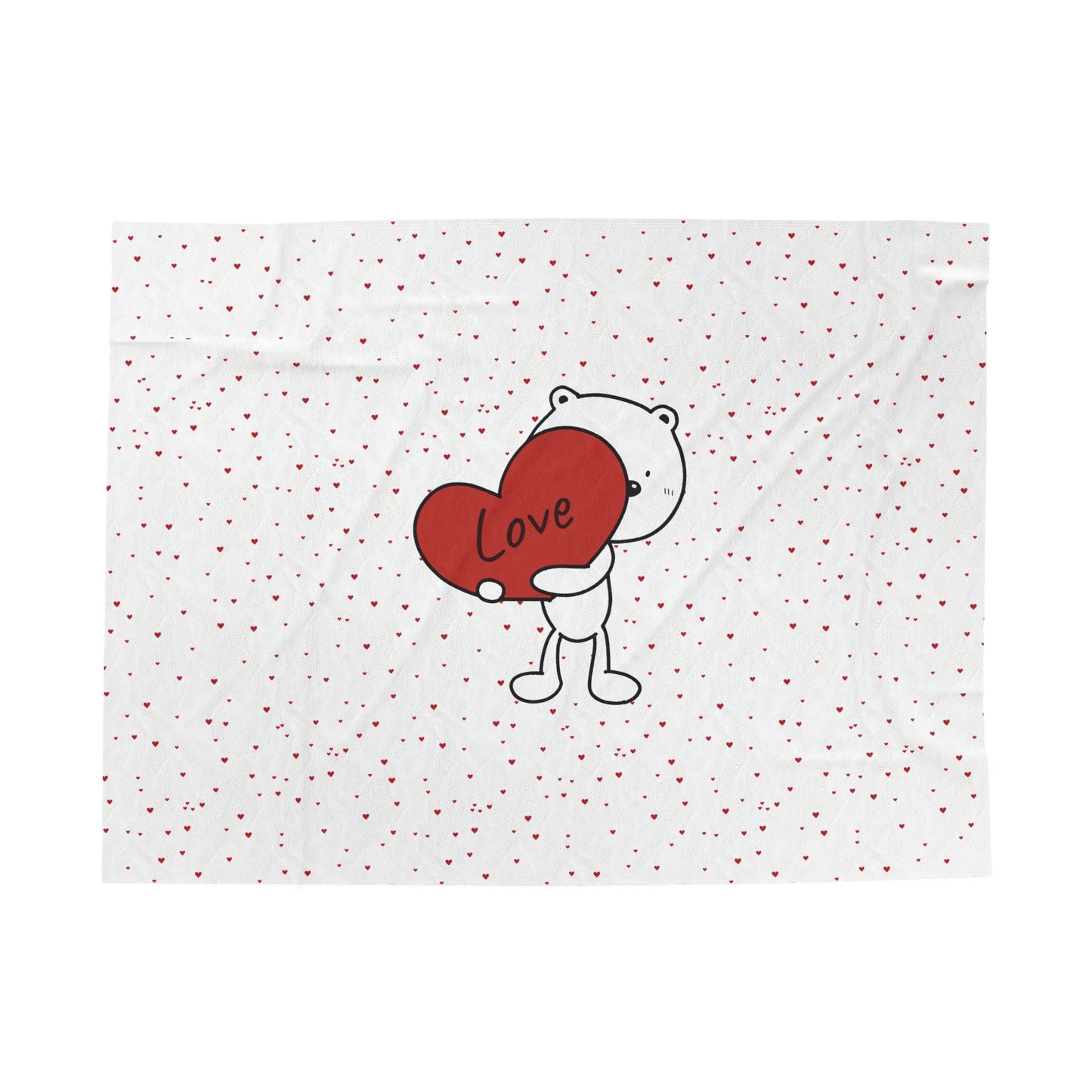 Love Vibes Velveteen Plush Blanket