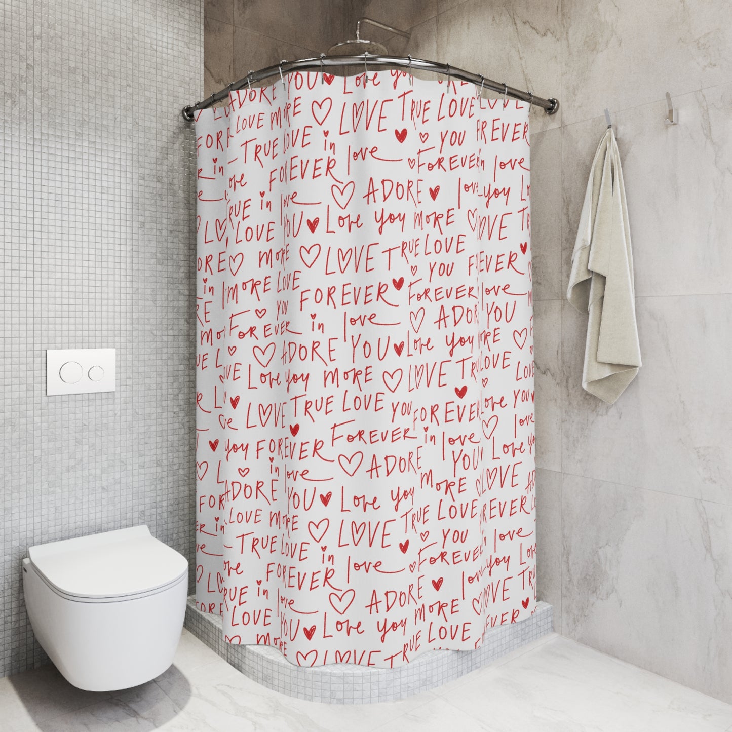 'Forever Love' Shower Curtain