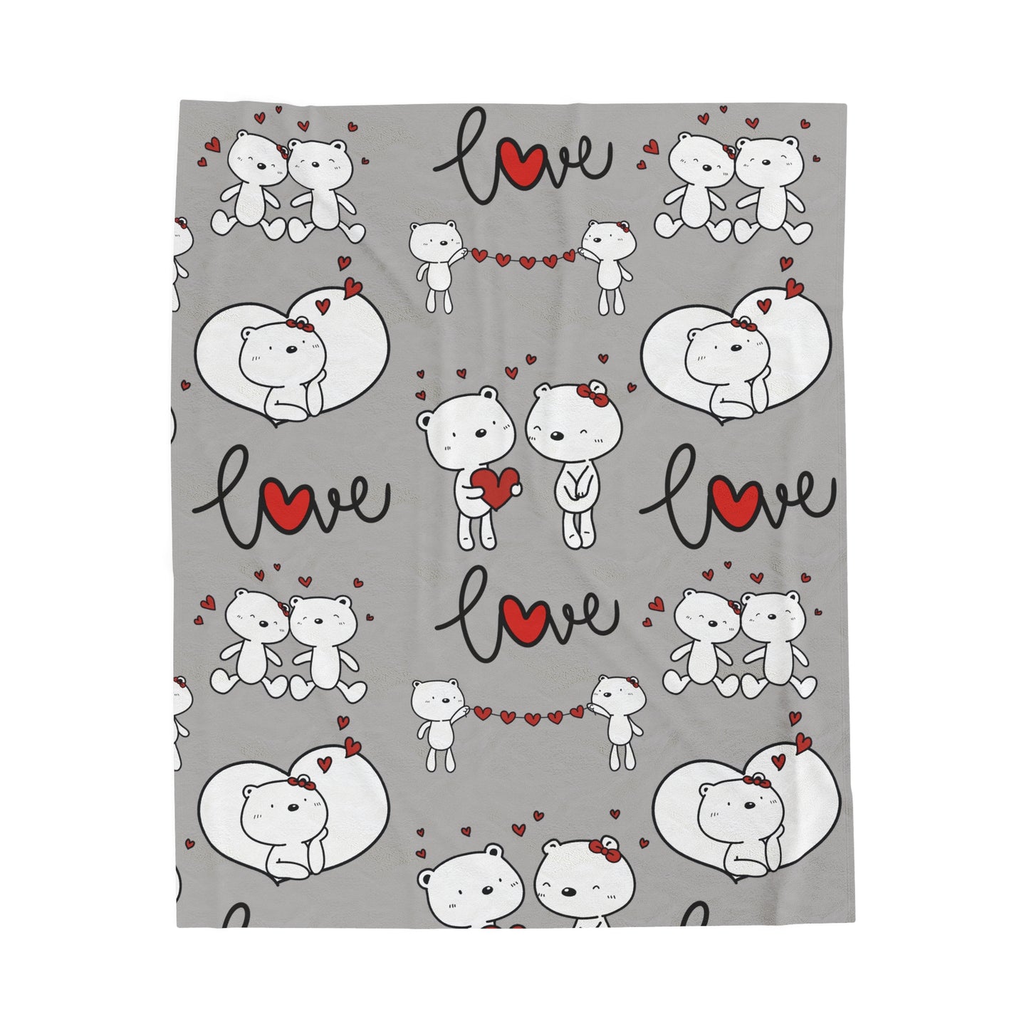 Velveteen Plush Blanket - Cozy Valentine's Day Gift