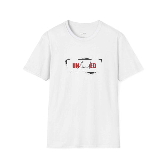 Unlimited Typography T-Shirt for Men – Soft style Cotton Tee-Minimalist Graphic Shirt, Motivational Streetwear