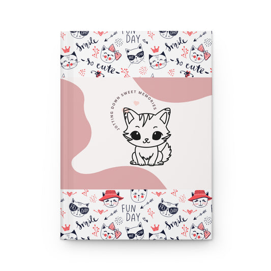 "Cute Kitty" Hardcover Matte Finish Journal