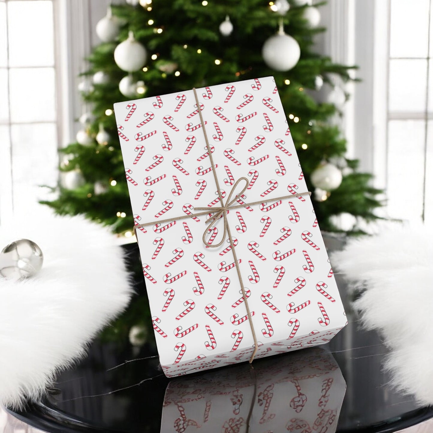 Sweet Holiday Cheer: Candy Cane Christmas Gift Wrap