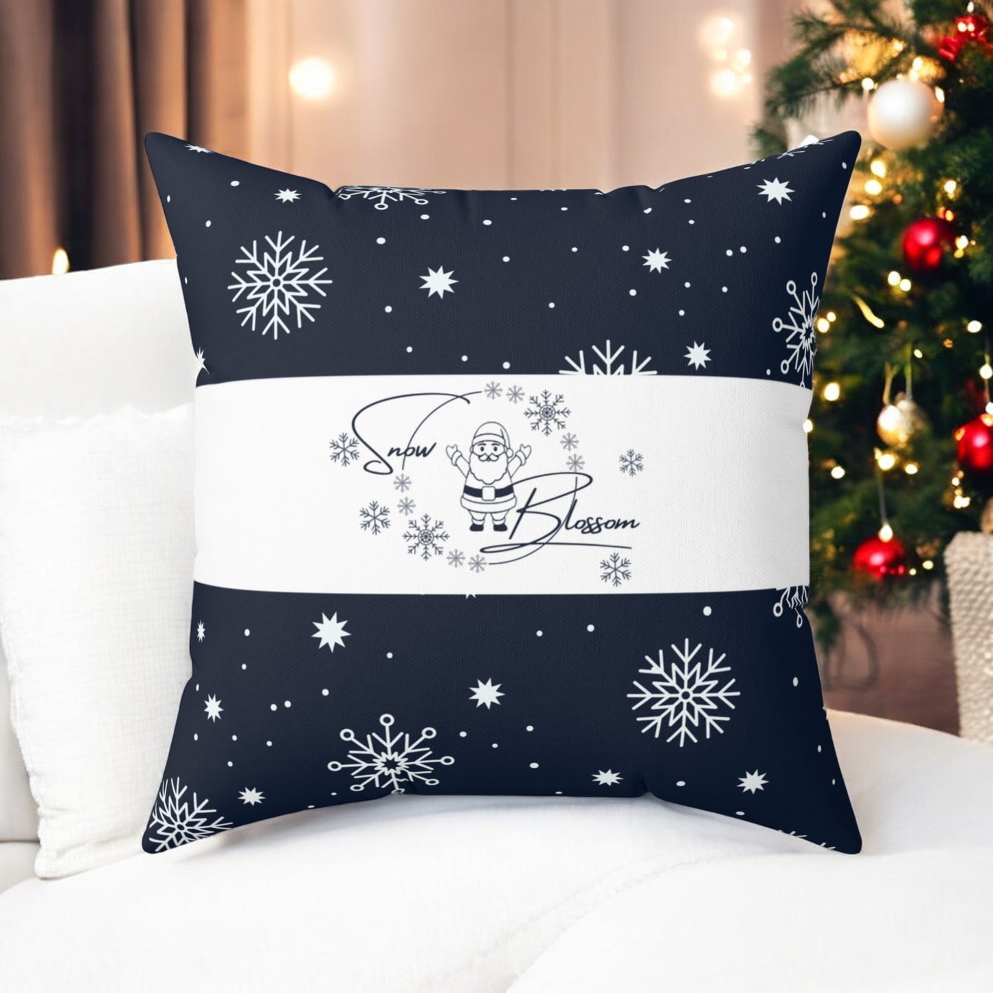 Snowy Square Pillow