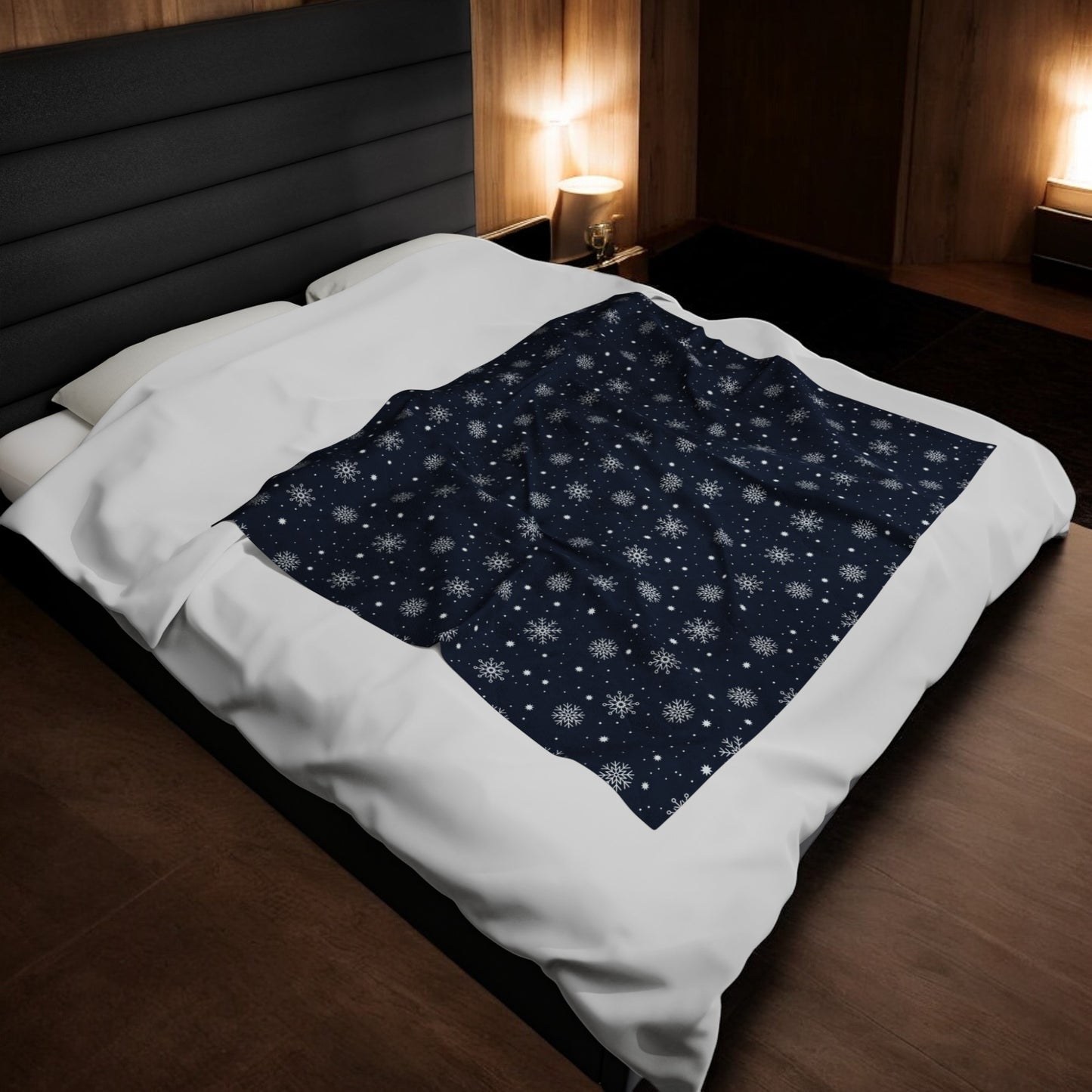 Snowfall Bliss Velveteen Blanket