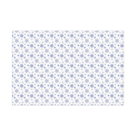 Gift Wrap Papers - Blueberry Snowflakes