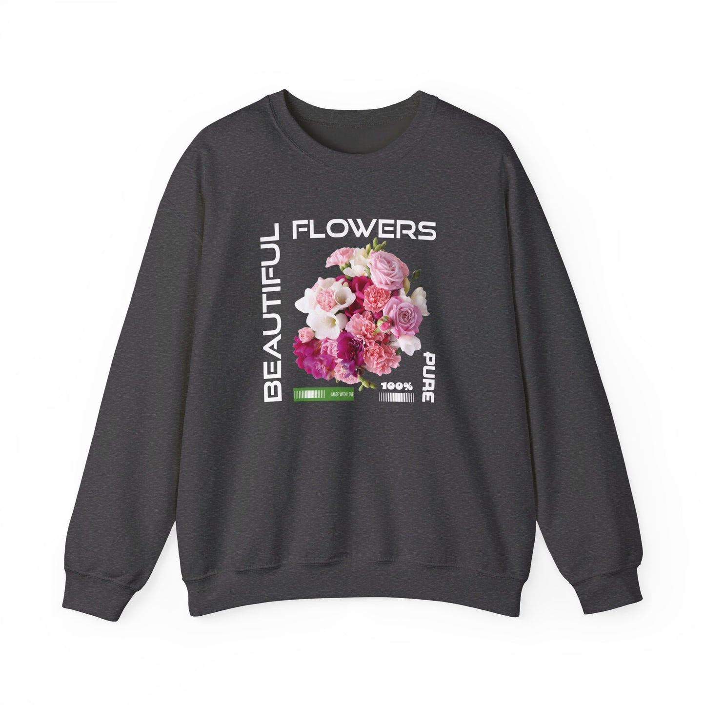 Beautiful Flowers Crewneck Sweatshirt