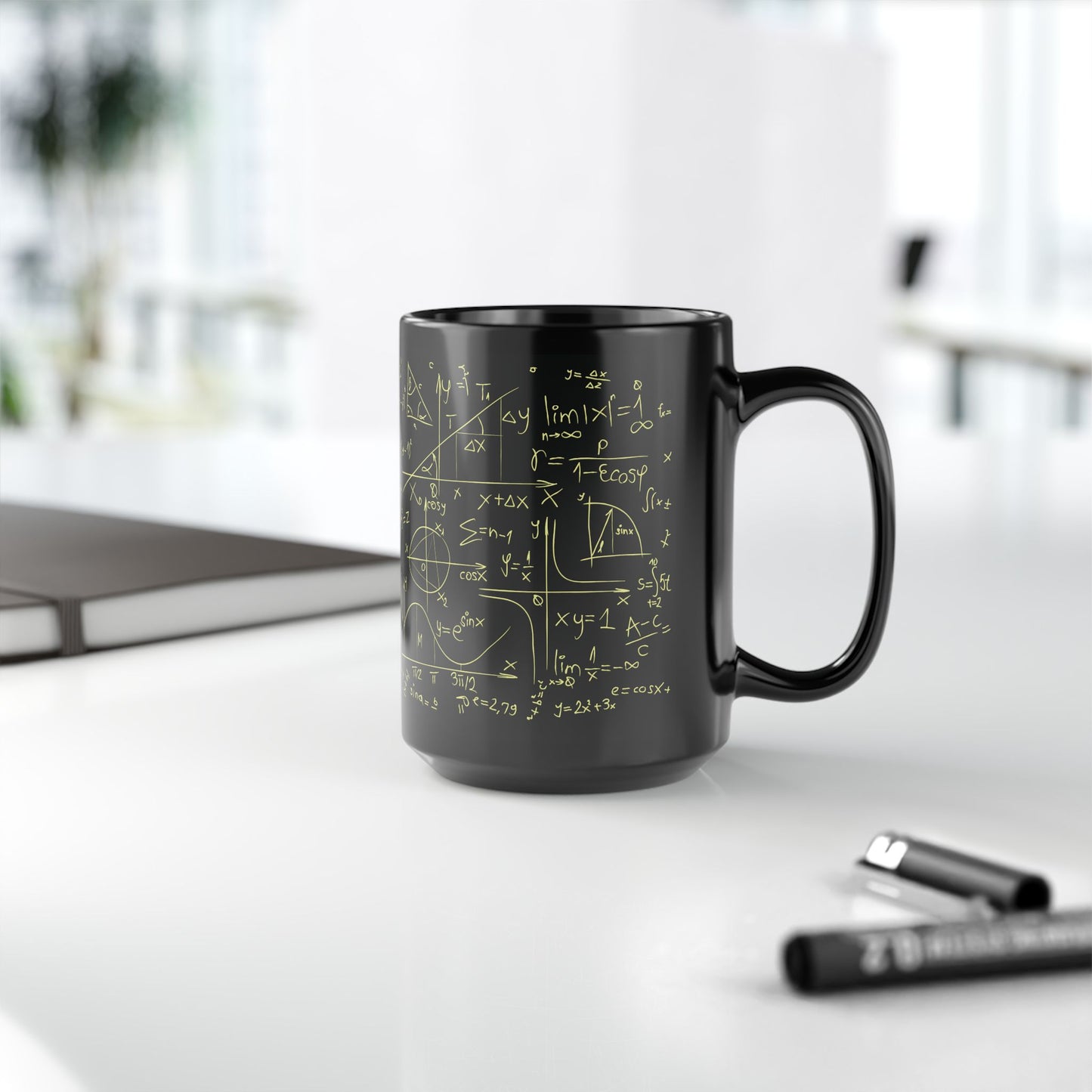 Mathematical Black Mug 15 oz - Perfect Gift for Teachers, Students & Math Lovers