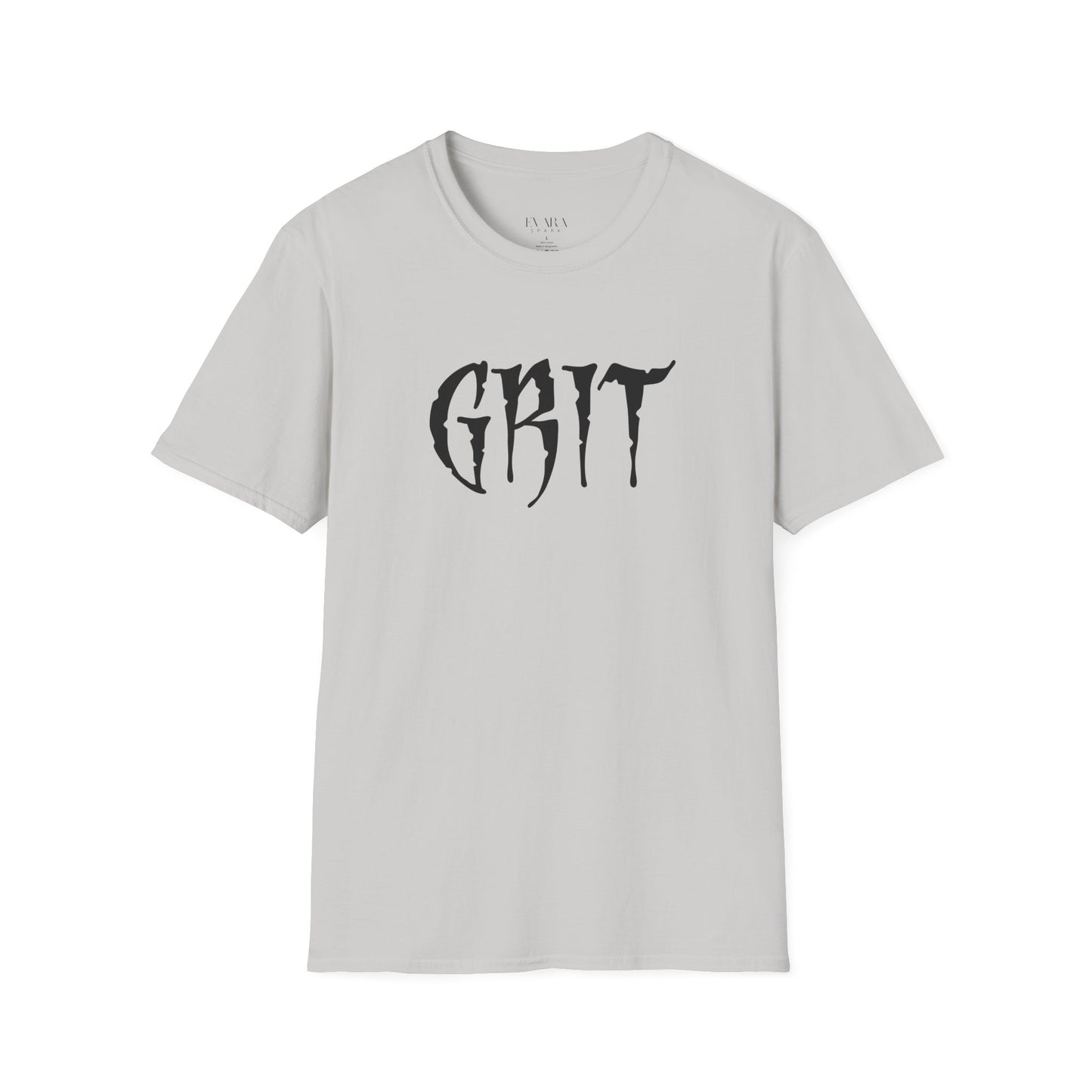 GRIT Men’s Graphic T-Shirt-Bold Motivational Streetwear by Evara Spark