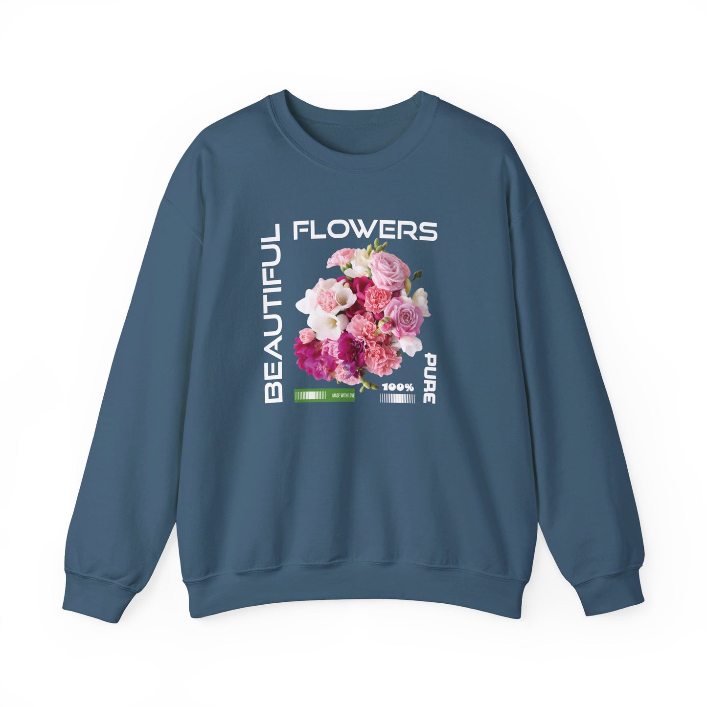 Beautiful Flowers Crewneck Sweatshirt