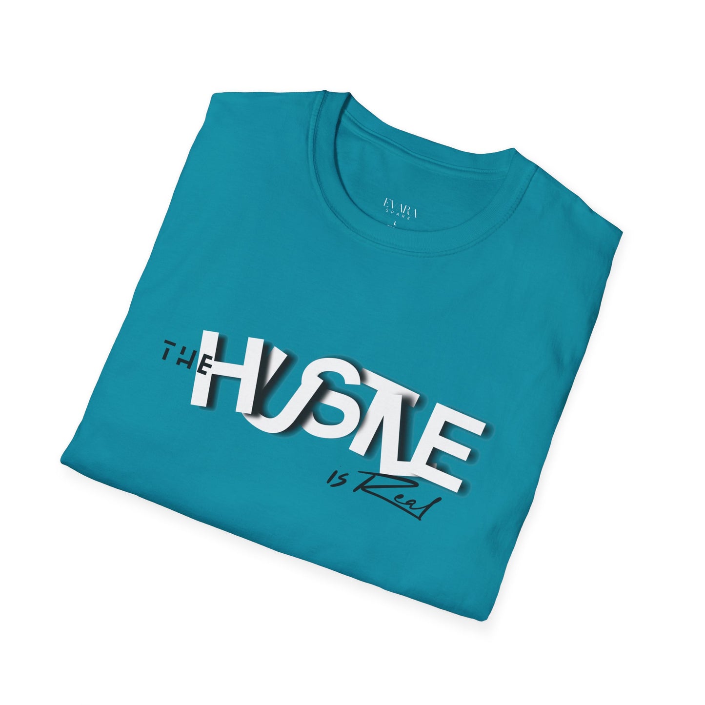 The 'HUSTLE Is Real' T-Shirt for Men-Soft style Cotton Graphic Tee