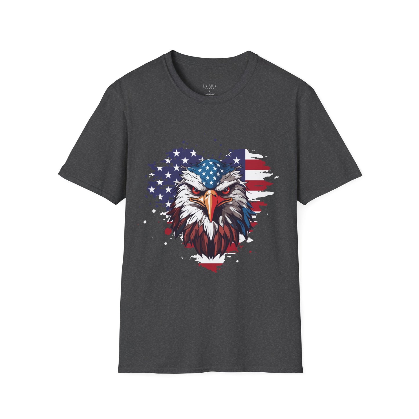 American Flag Bald Eagle T-Shirt - Patriotic USA Graphic Tee