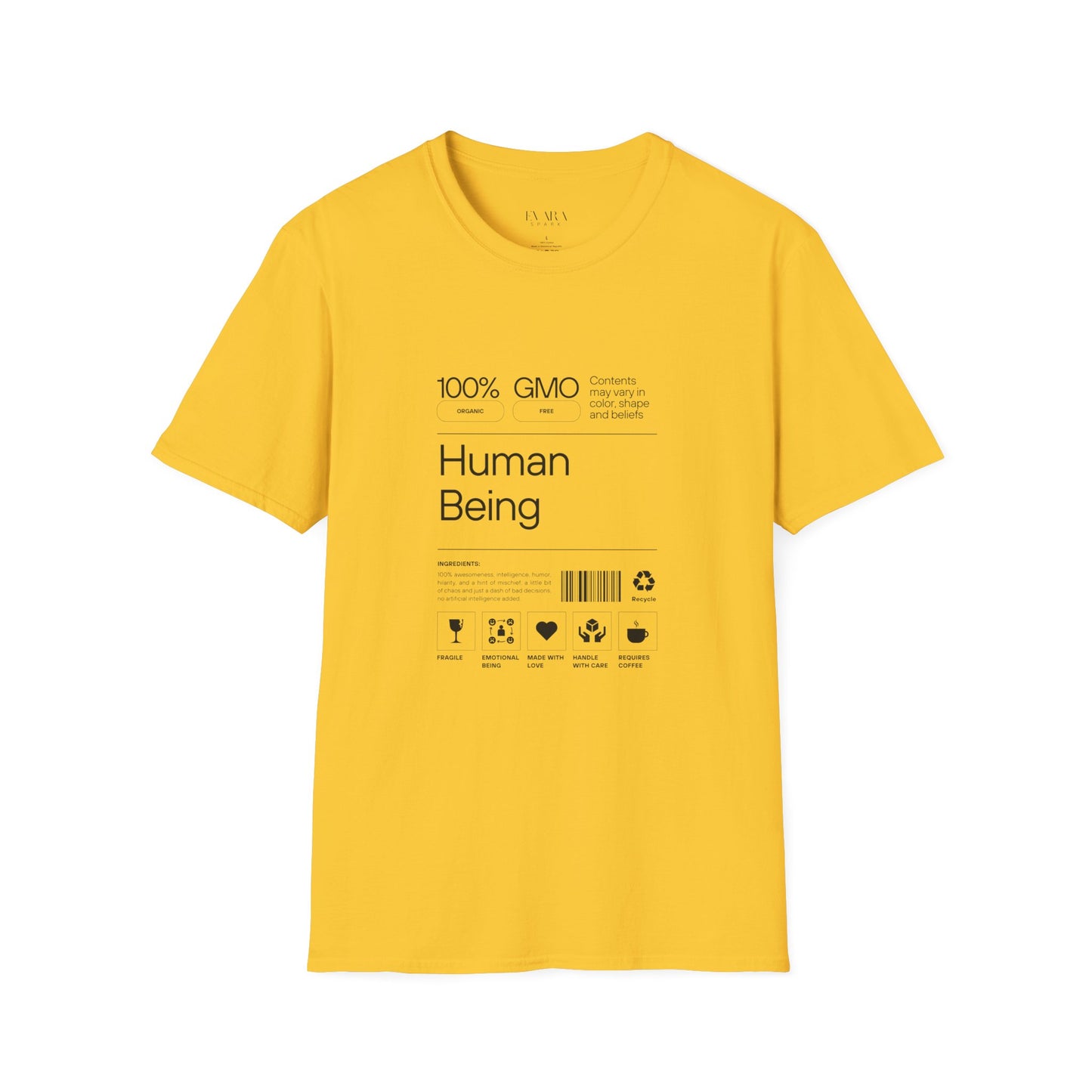'Human Being' Unisex T-Shirt - Funny Graphic Tee for Everyday Wear