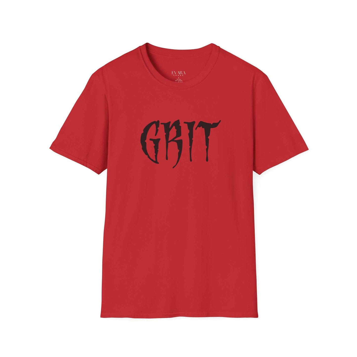 GRIT Men’s Graphic T-Shirt-Bold Motivational Streetwear by Evara Spark