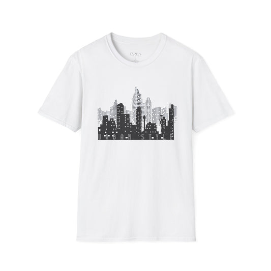 white urban style graphic t-shirt