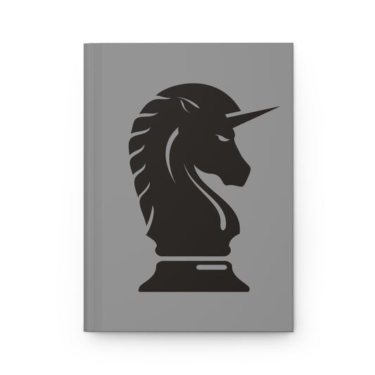 Grey Black Graphic Hardcover Journal Matte