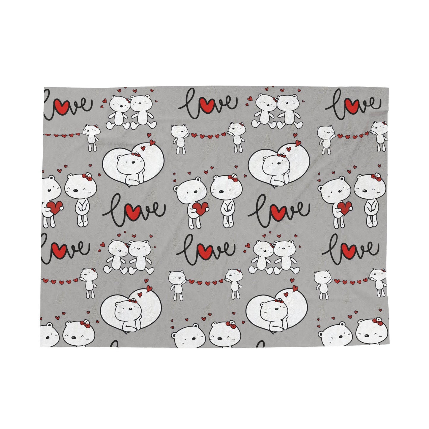 Velveteen Plush Blanket - Cozy Valentine's Day Gift