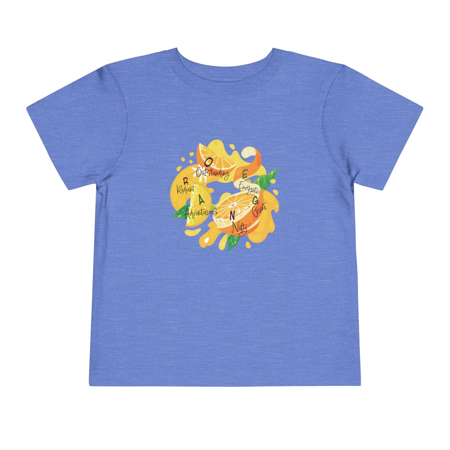 Toddler Tee Orange Cute Picture