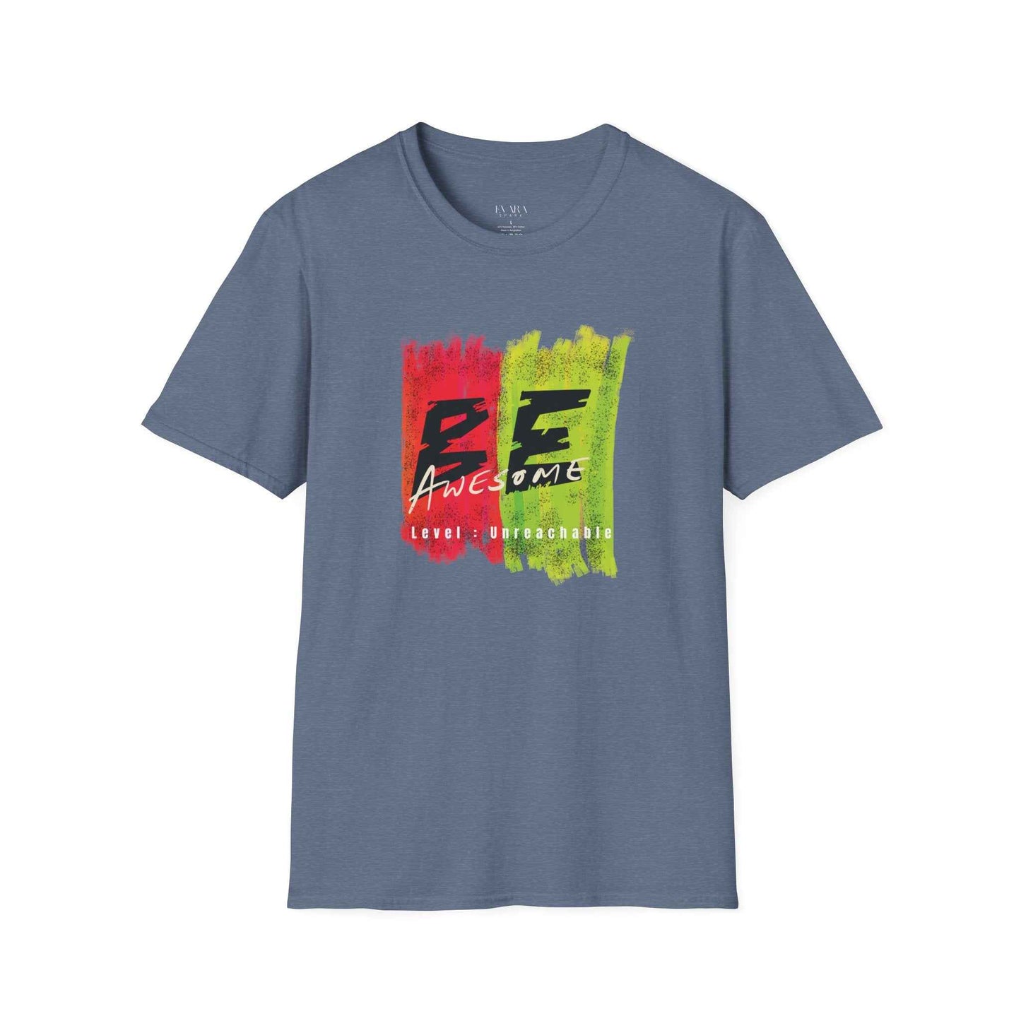 Be Awesome Paint-Stripe T-Shirt