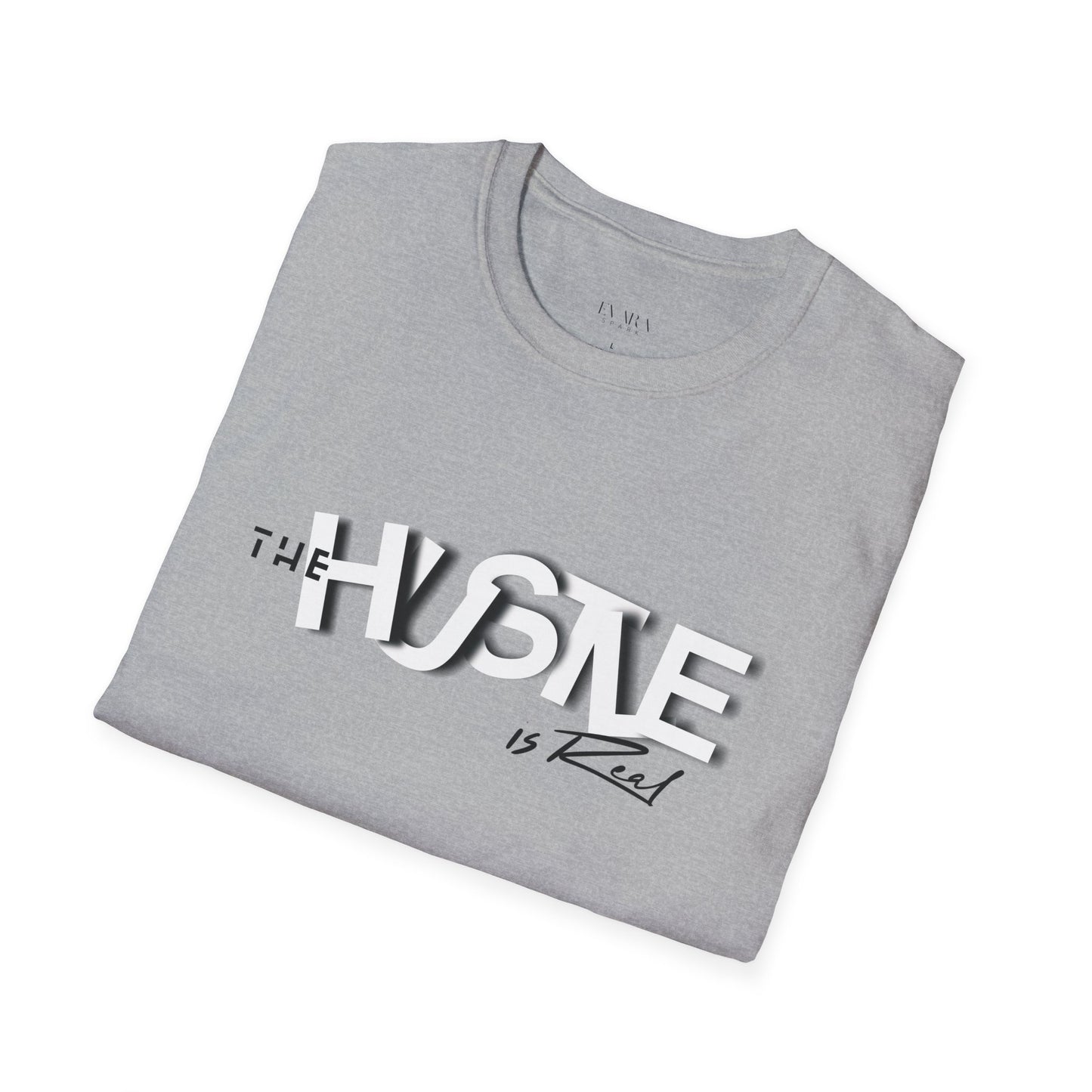 The 'HUSTLE Is Real' T-Shirt for Men-Soft style Cotton Graphic Tee
