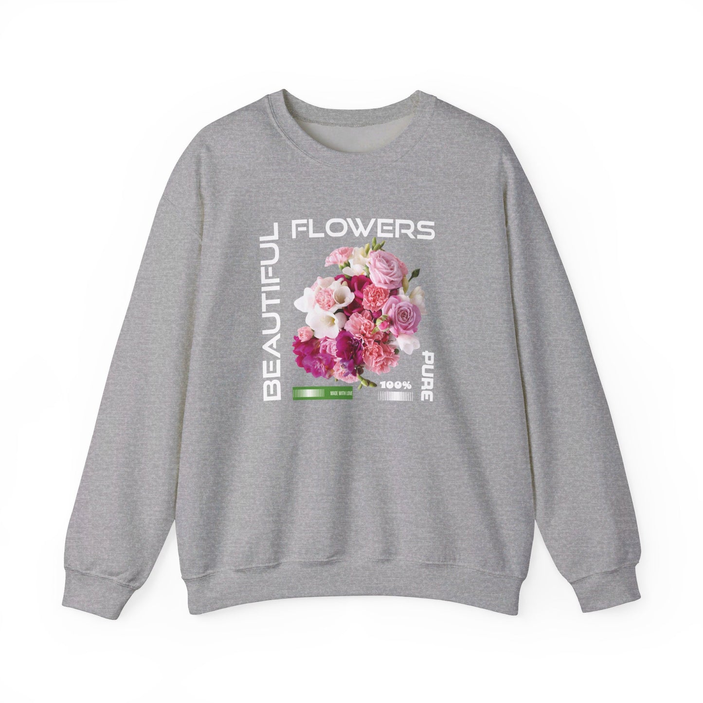 Beautiful Flowers Crewneck Sweatshirt