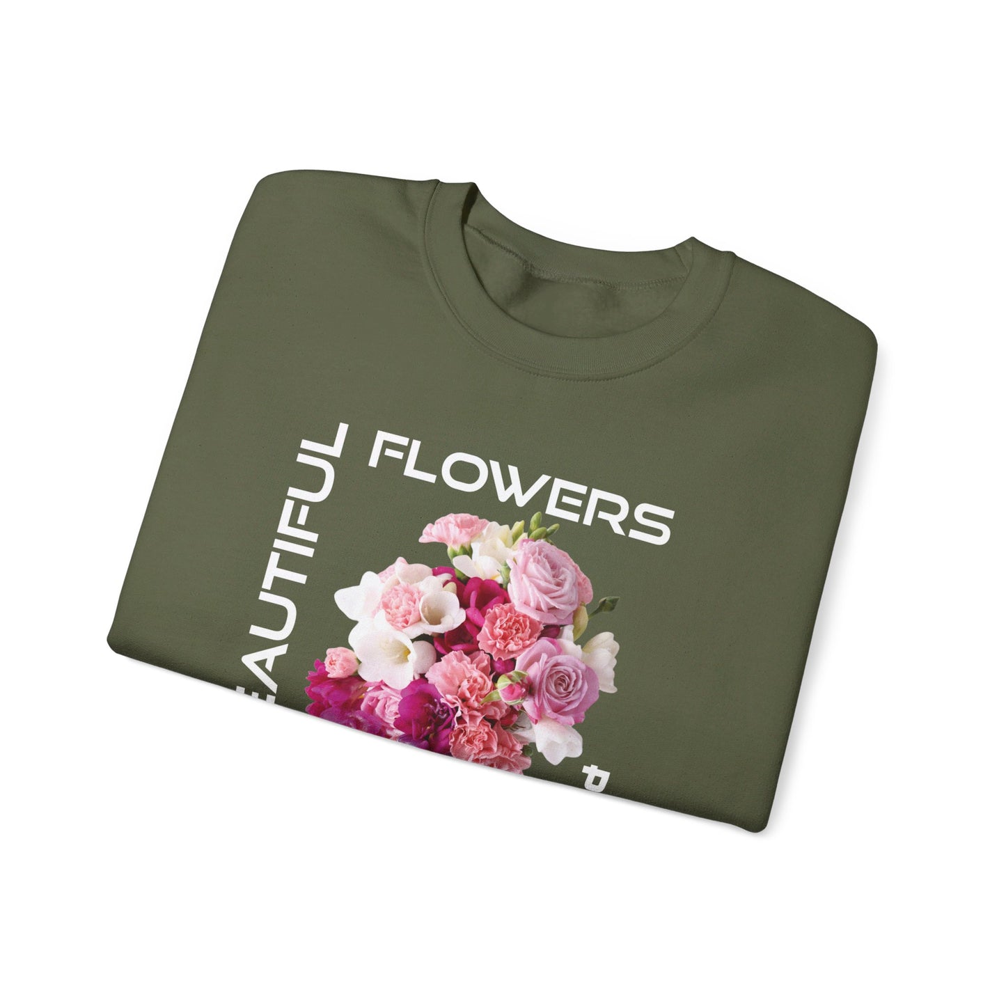 Beautiful Flowers Crewneck Sweatshirt