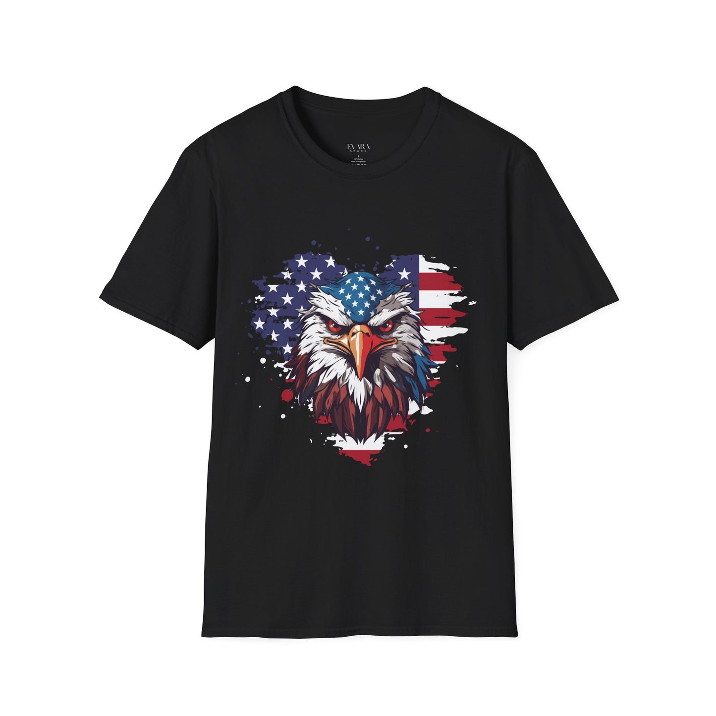 American Flag Bald Eagle T-Shirt - Patriotic USA Graphic Tee