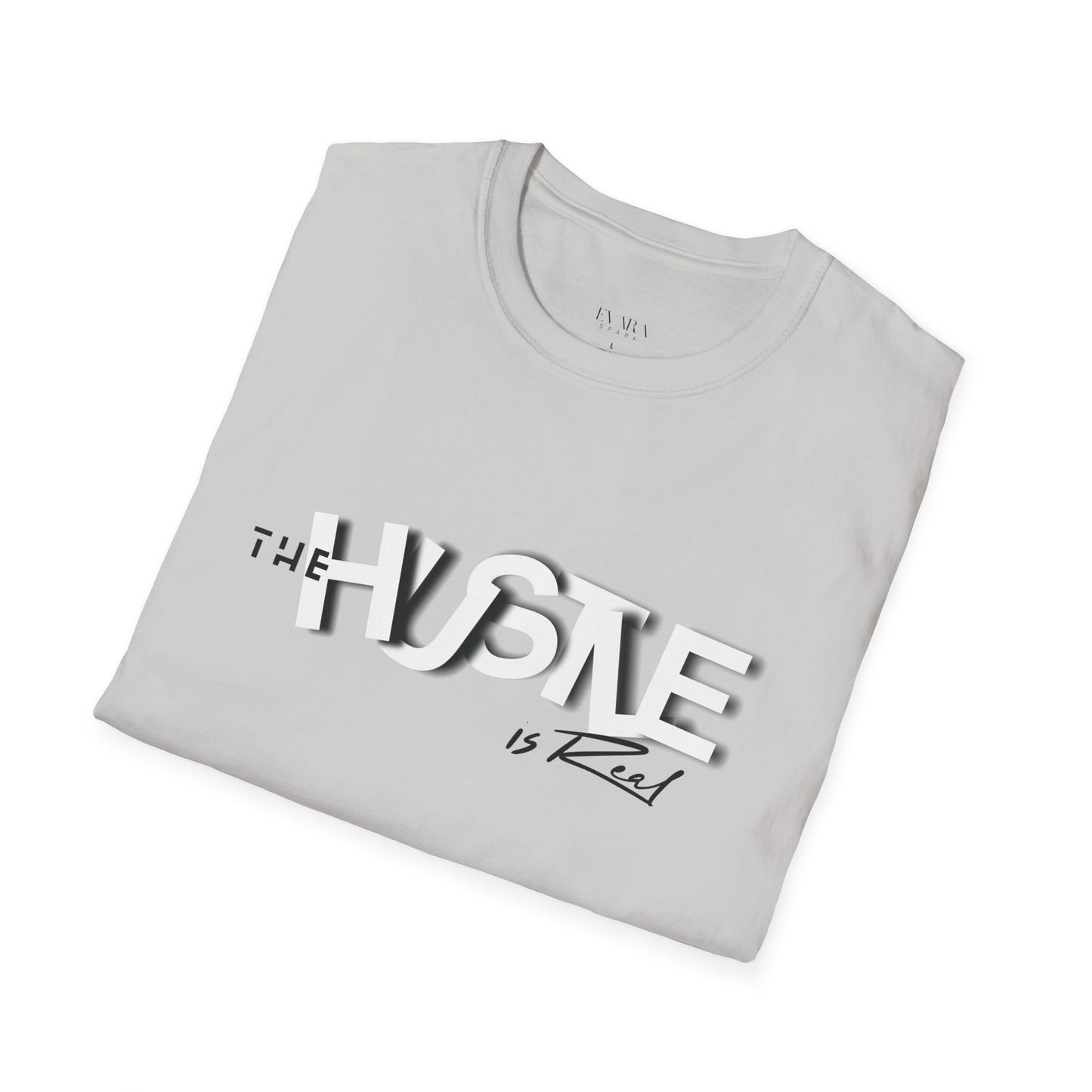 The 'HUSTLE Is Real' T-Shirt for Men-Soft style Cotton Graphic Tee