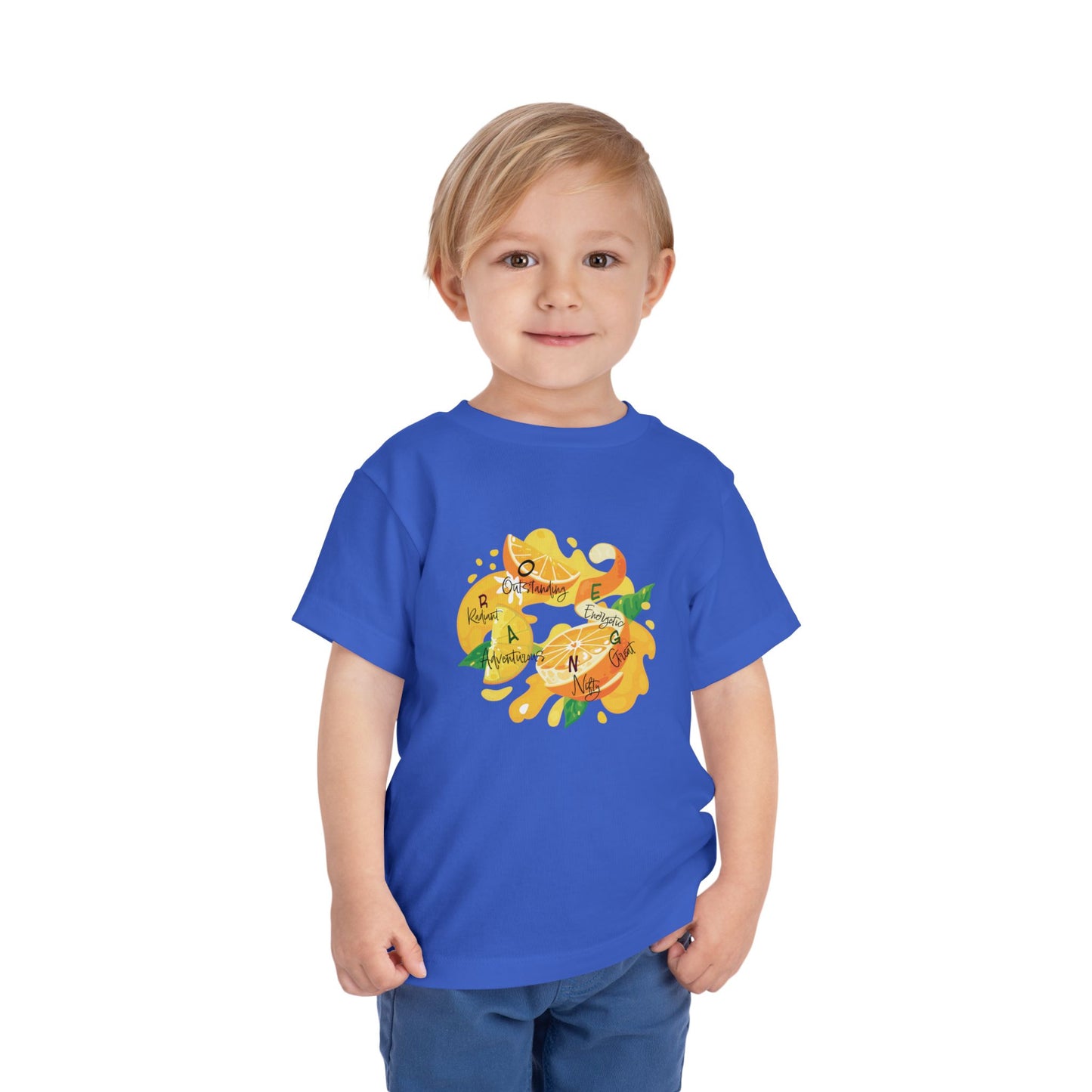 Toddler Tee Orange Cute Picture