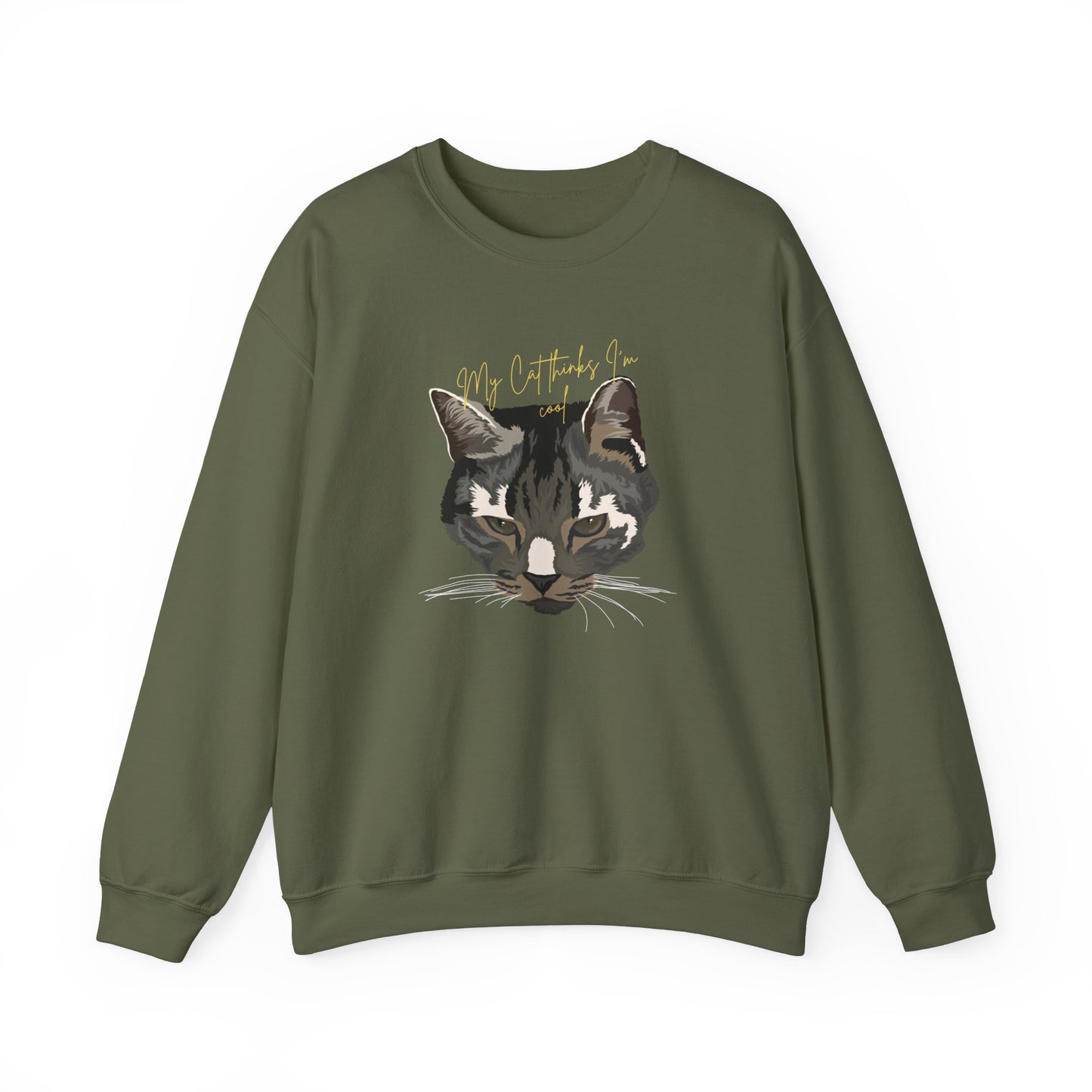 'My Cat Thinks I'm Cool'  Crewneck Sweatshirt