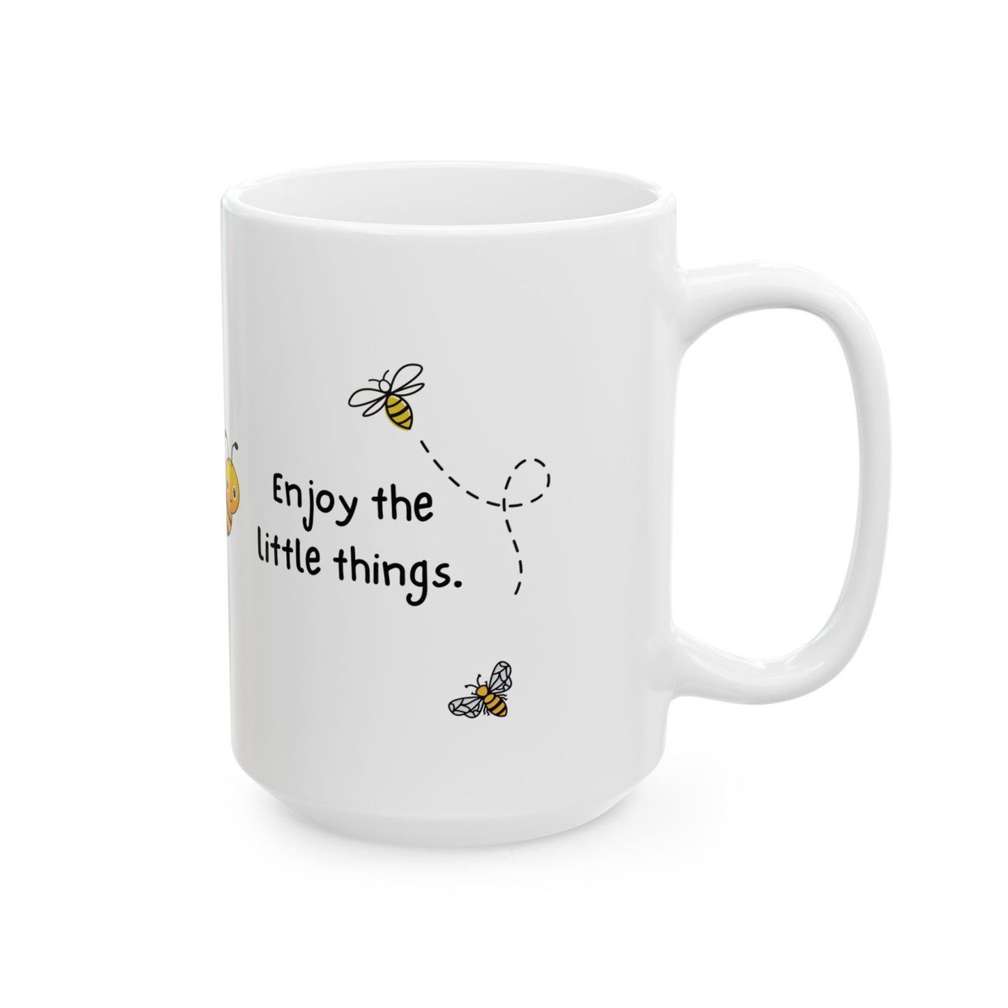 Enjoy Little Things Quote Ceramic Mug