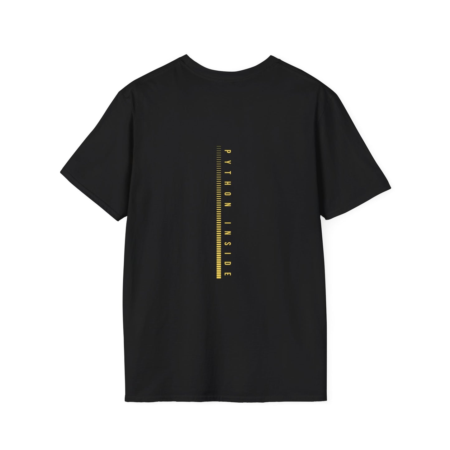 black  t-shirt on a white background