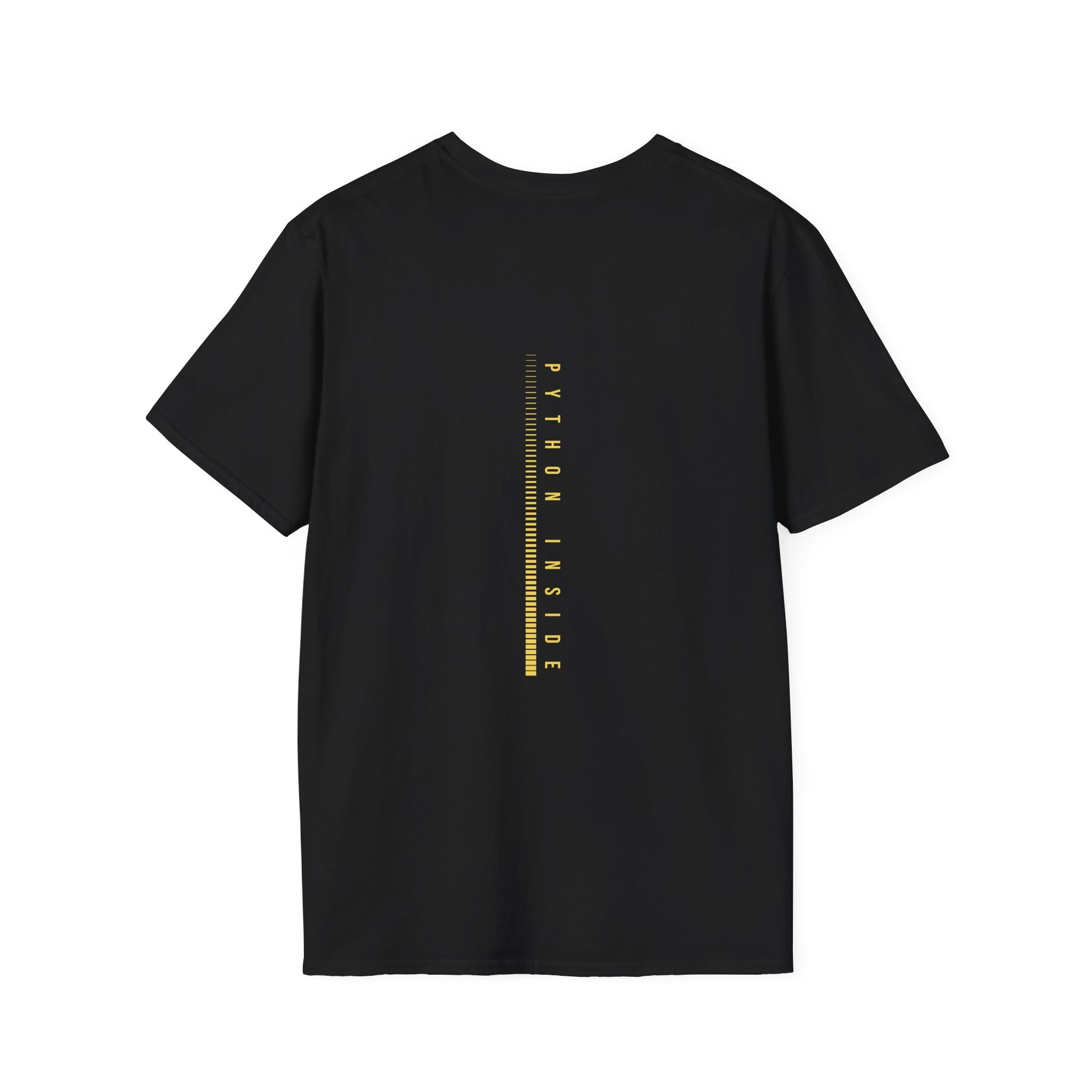 black  t-shirt on a white background