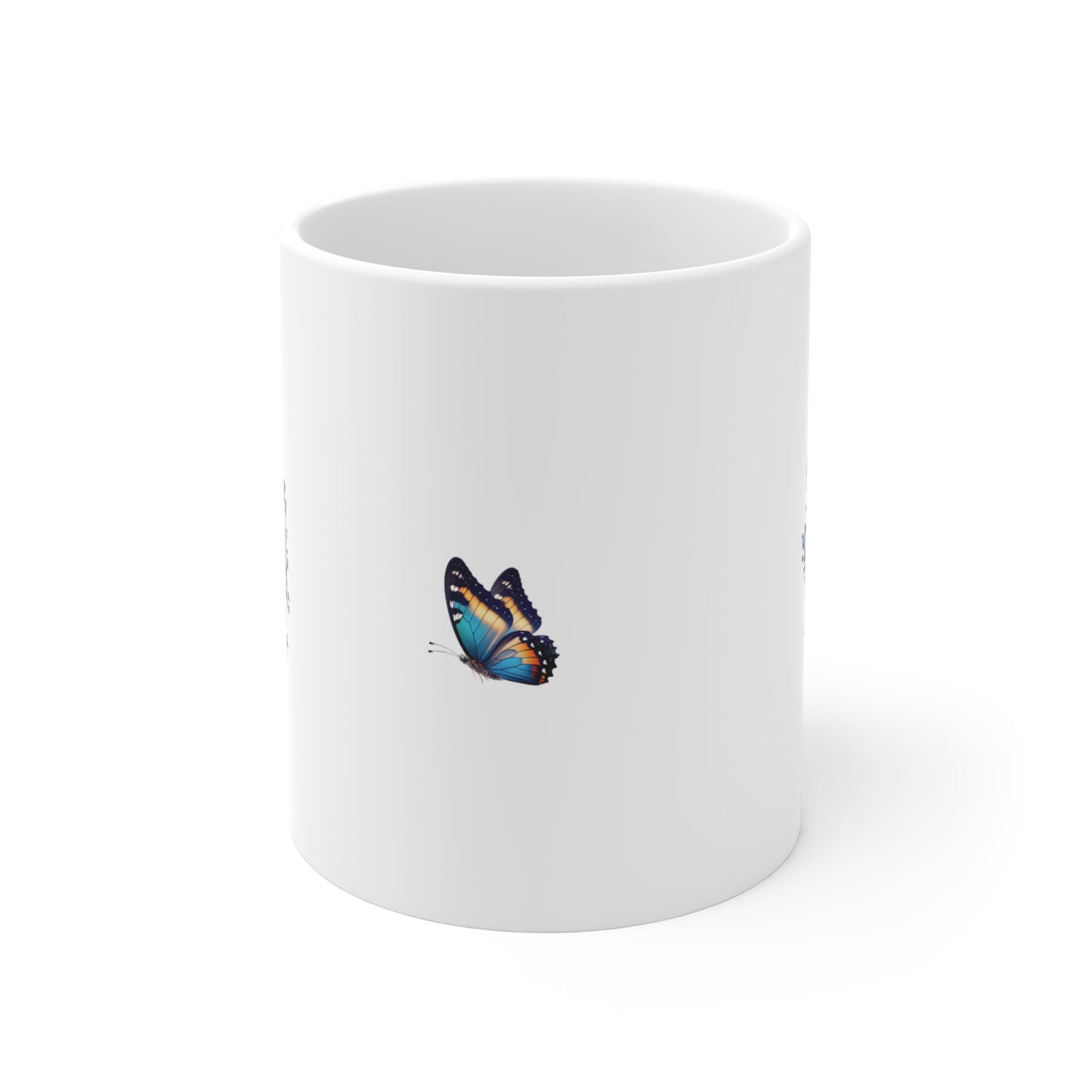 Blue Floral and Charming Coffee Mug