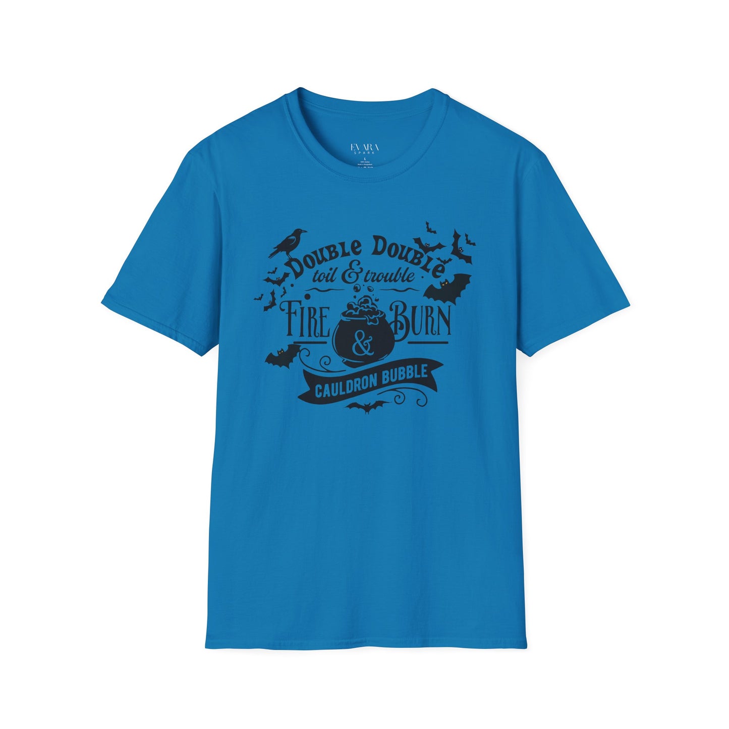 Double-Double Toil and Trouble T-Shirt, Unisex Halloween Witch Quote Tee