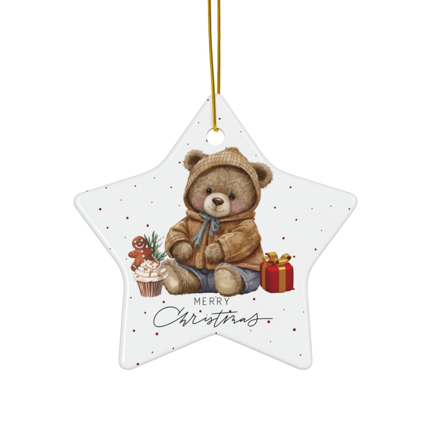 Cute Christmas Wishes Ceramic Ornaments