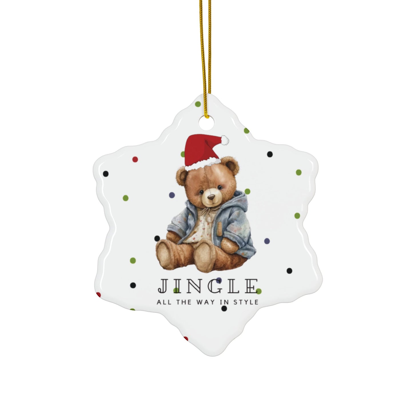 Christmas Holiday Ceramic Ornaments Bundle