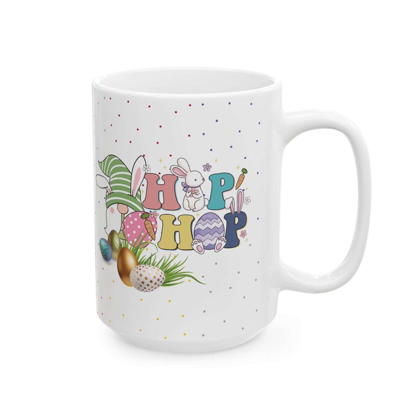 Easter Bunny Ceramic Mug  (11oz & 15oz)
