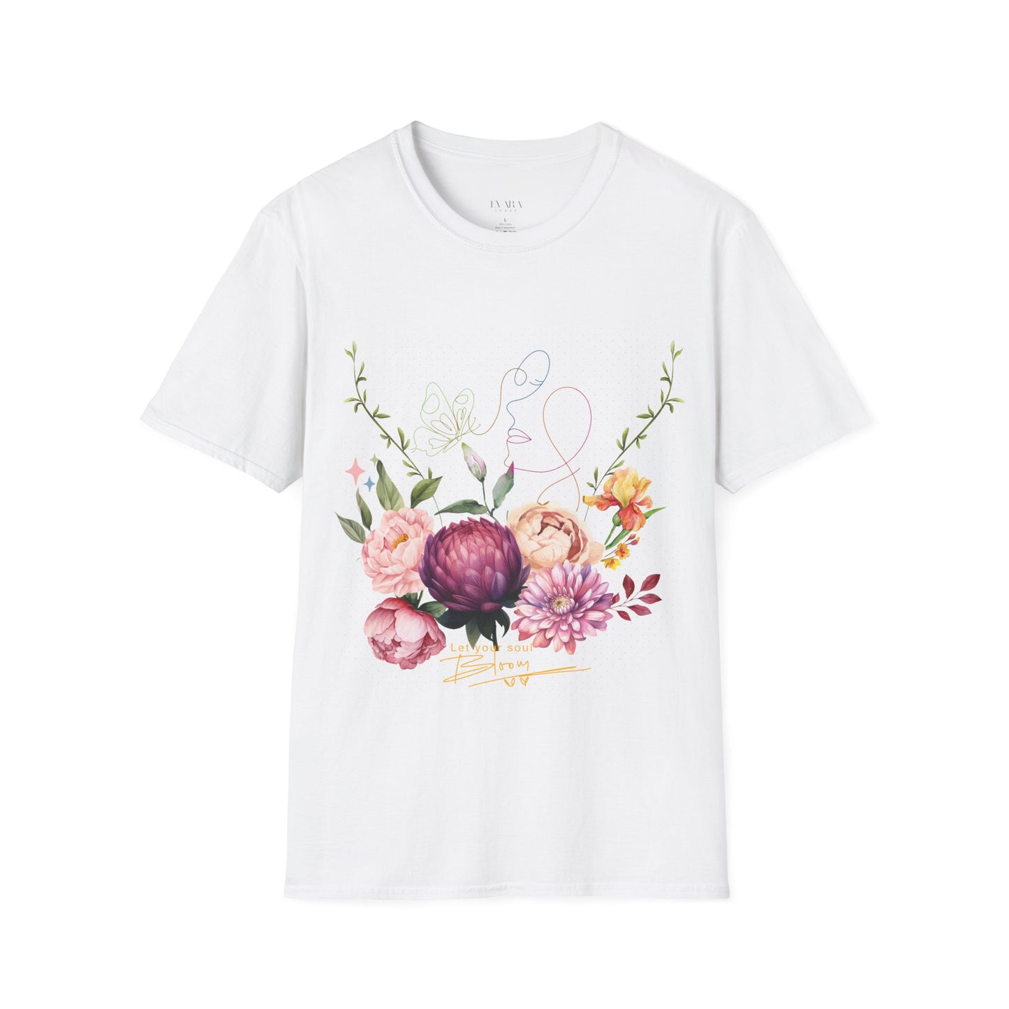 Let the Soul Bloom Floral Graphic Women's T-Shirt