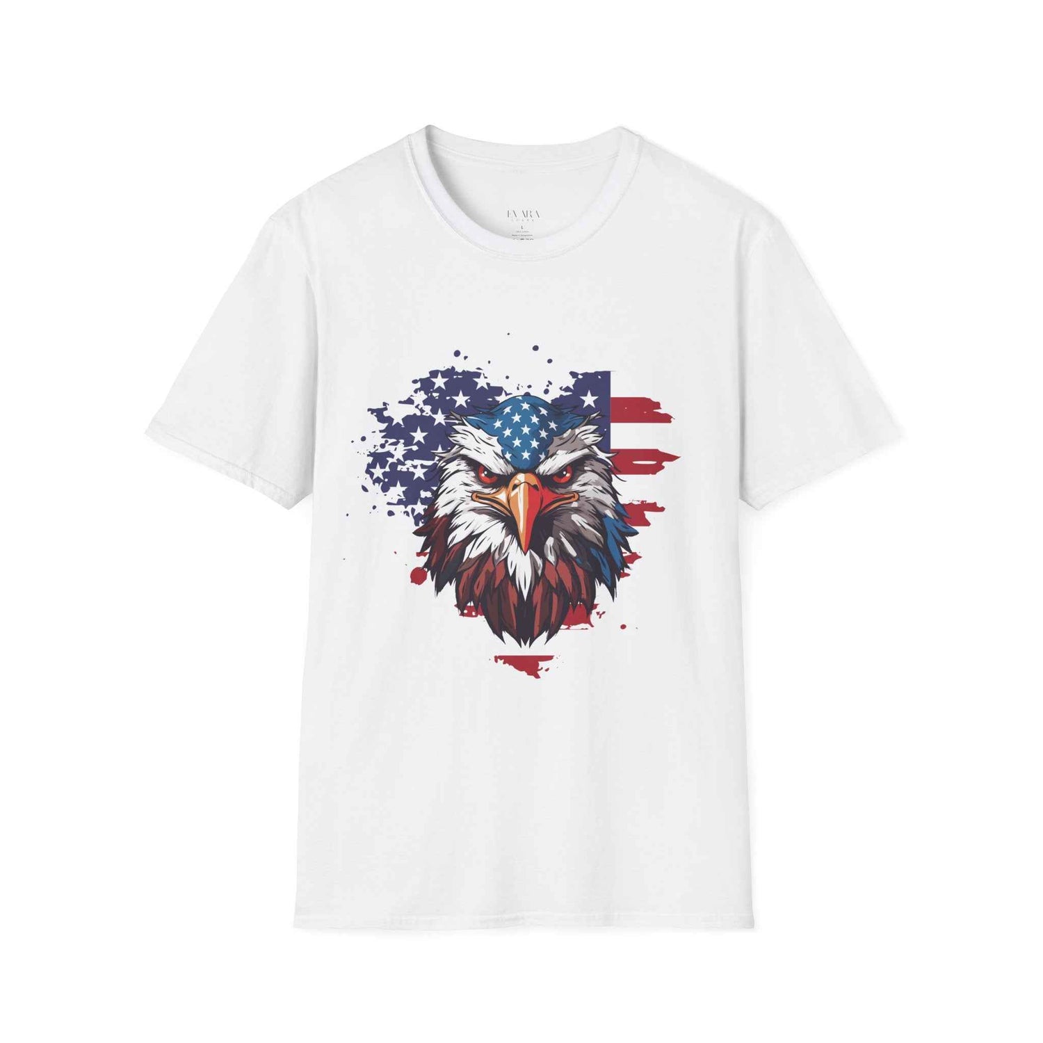American Flag Bald Eagle T-Shirt - Patriotic USA Graphic Tee
