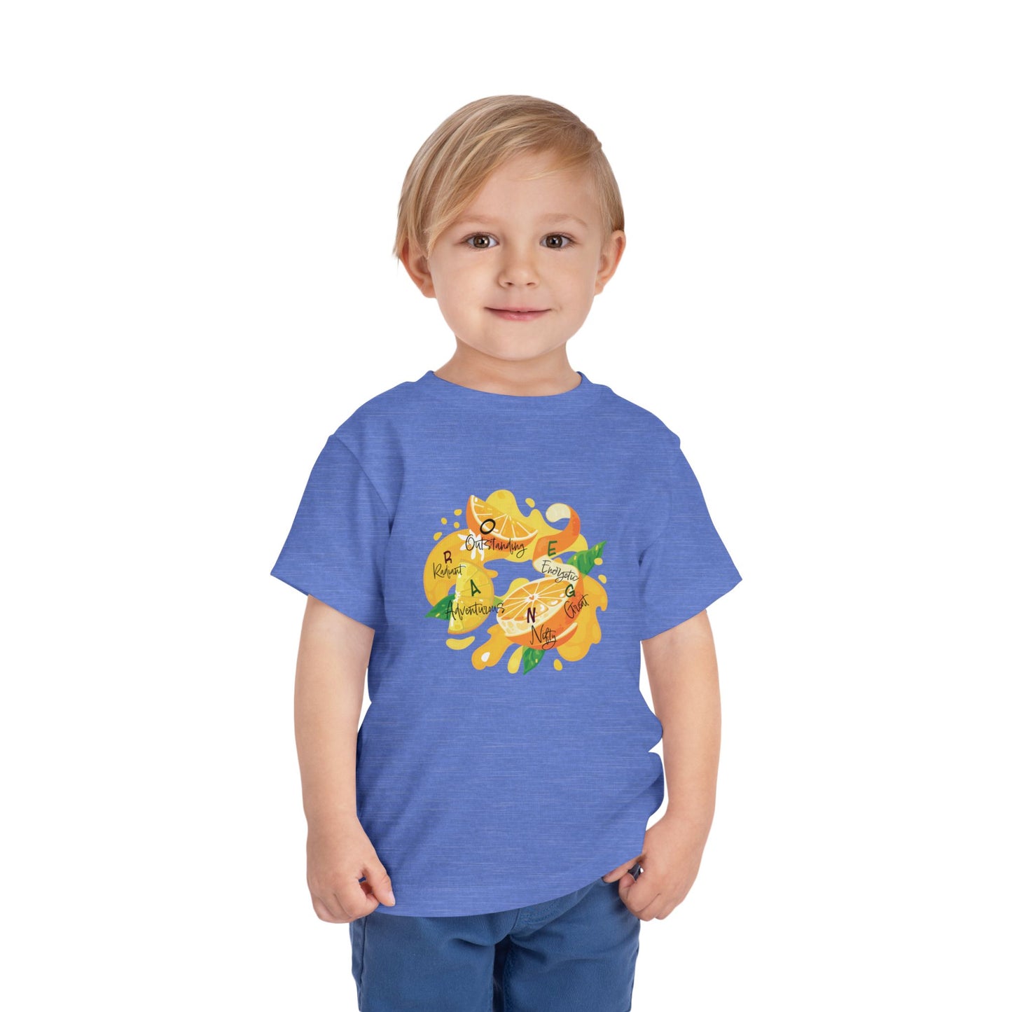 Toddler Tee Orange Cute Picture