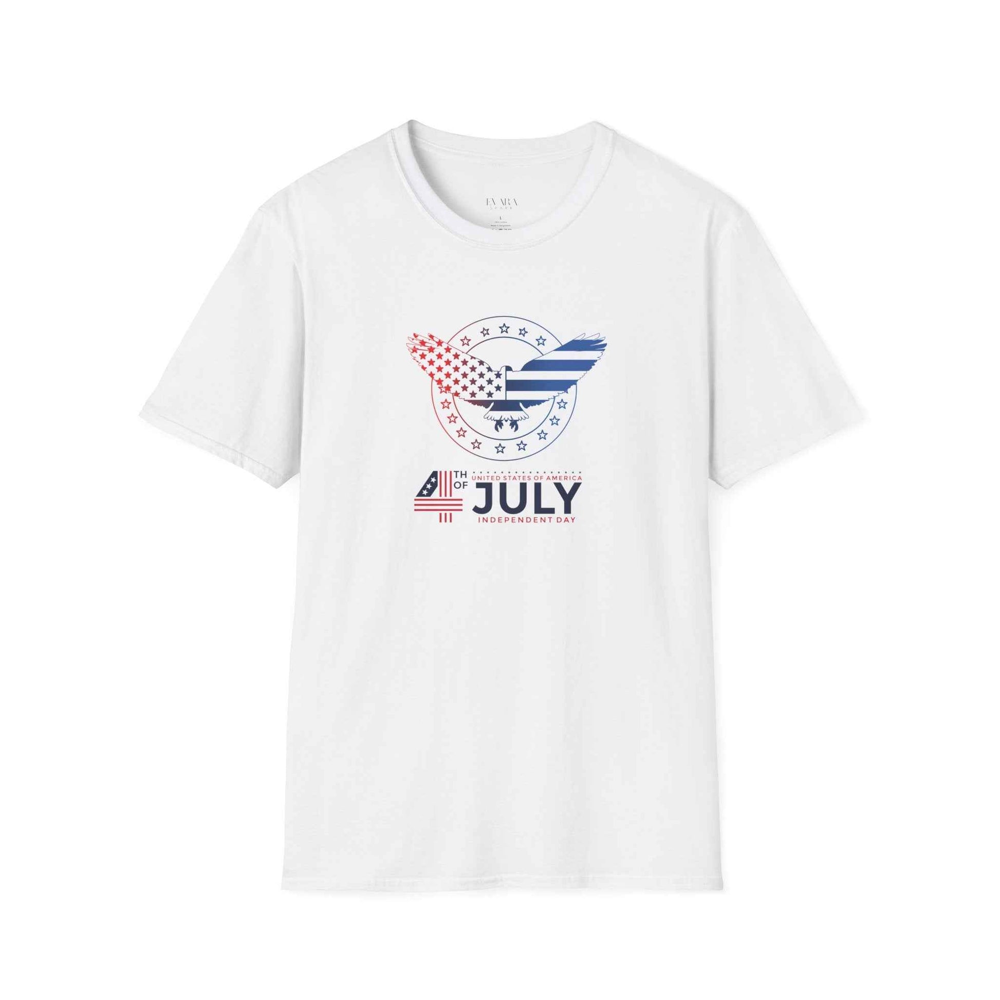 4th of July Eagle T-Shirt - Patriotic American Flag Independence Day Tee