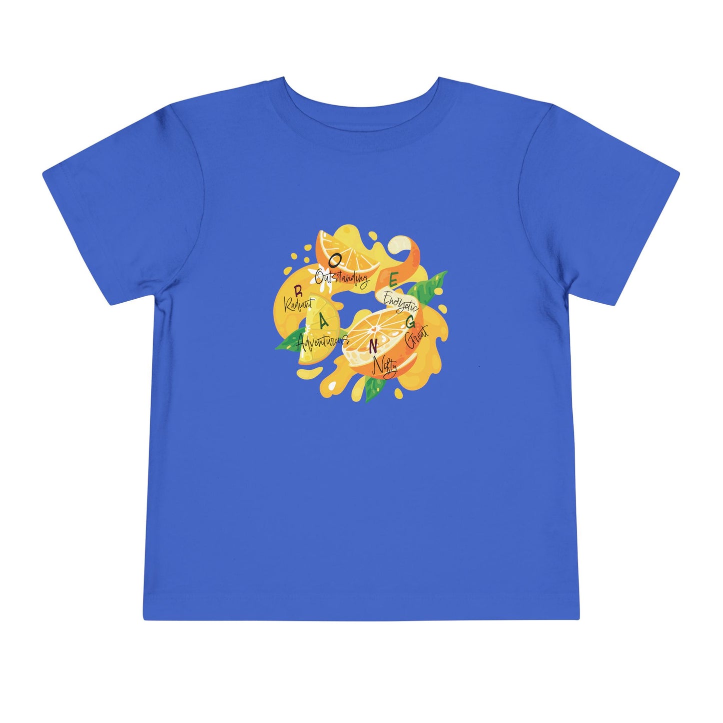 Toddler Tee Orange Cute Picture