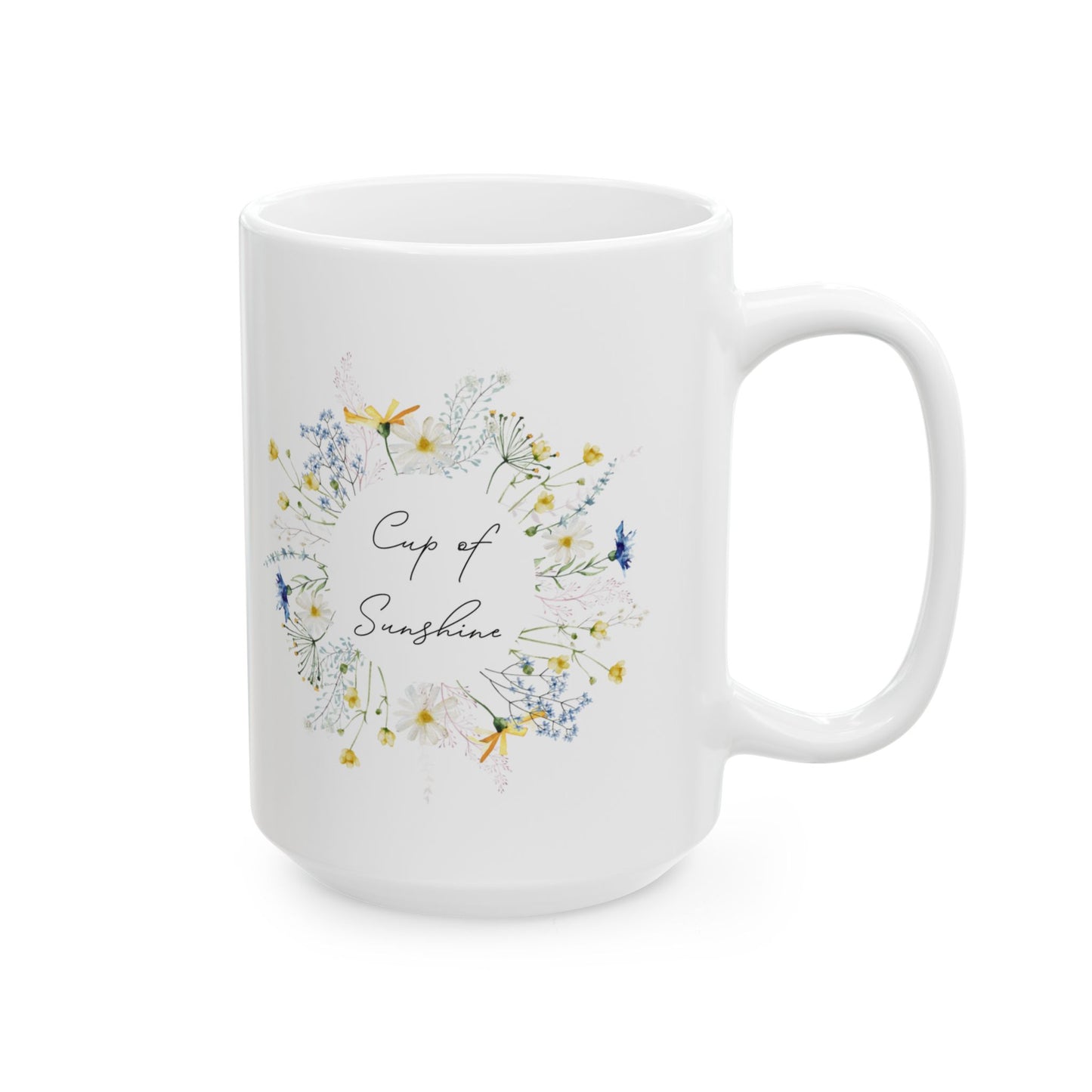 Floral Sunshine Designed Mug