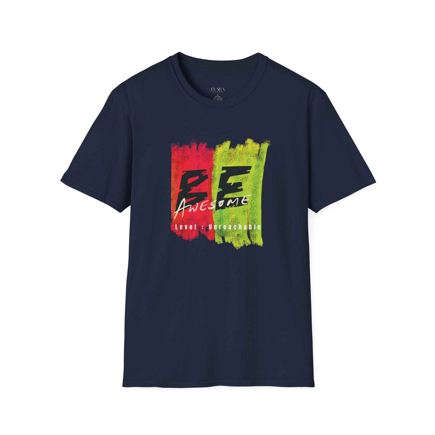 Be Awesome Paint-Stripe T-Shirt
